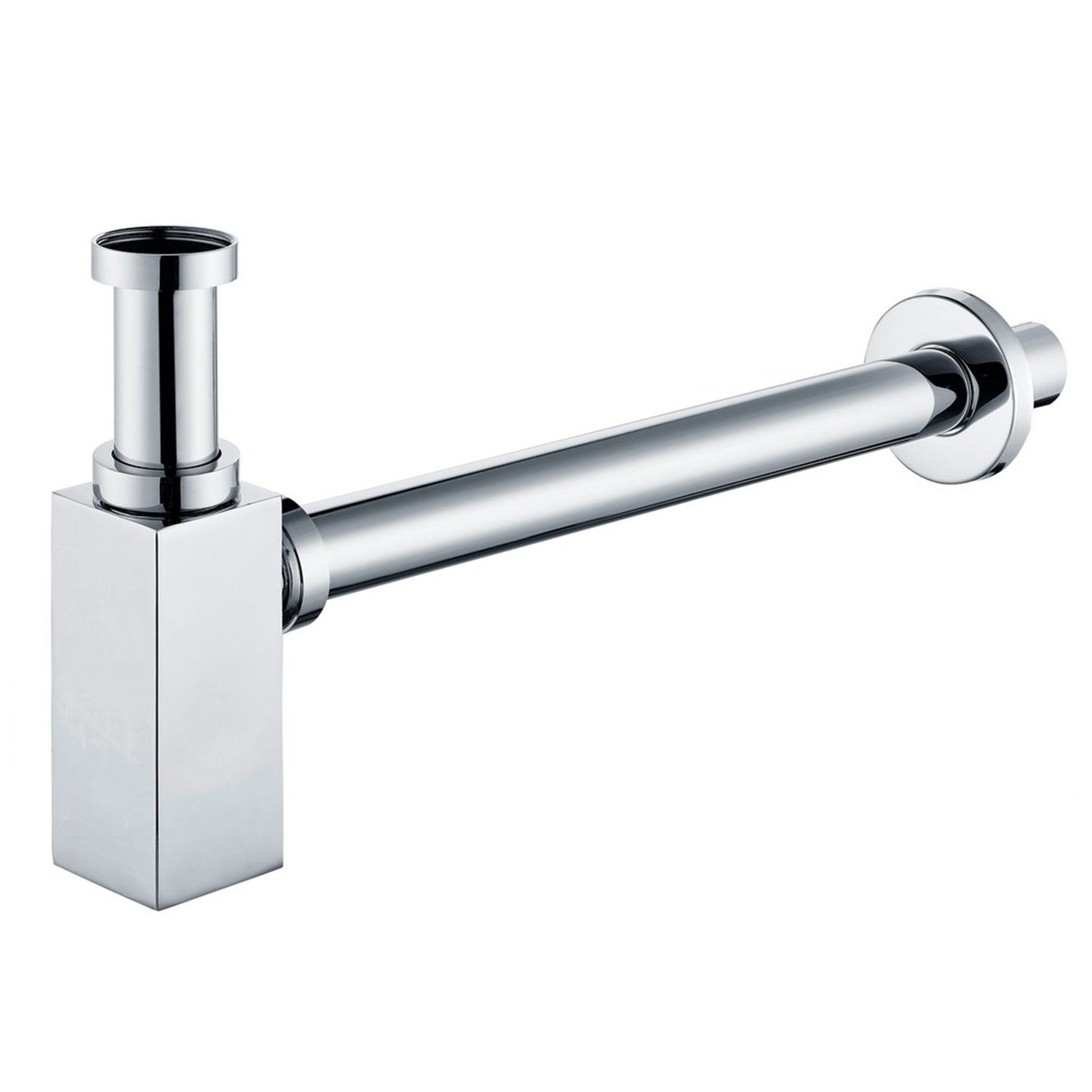 Ajax Modern Squared Bottle Trap in Chrome