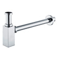 Ajax Modern Squared Bottle Trap in Chrome