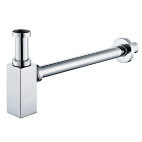 Ajax Modern Squared Bottle Trap in Chrome