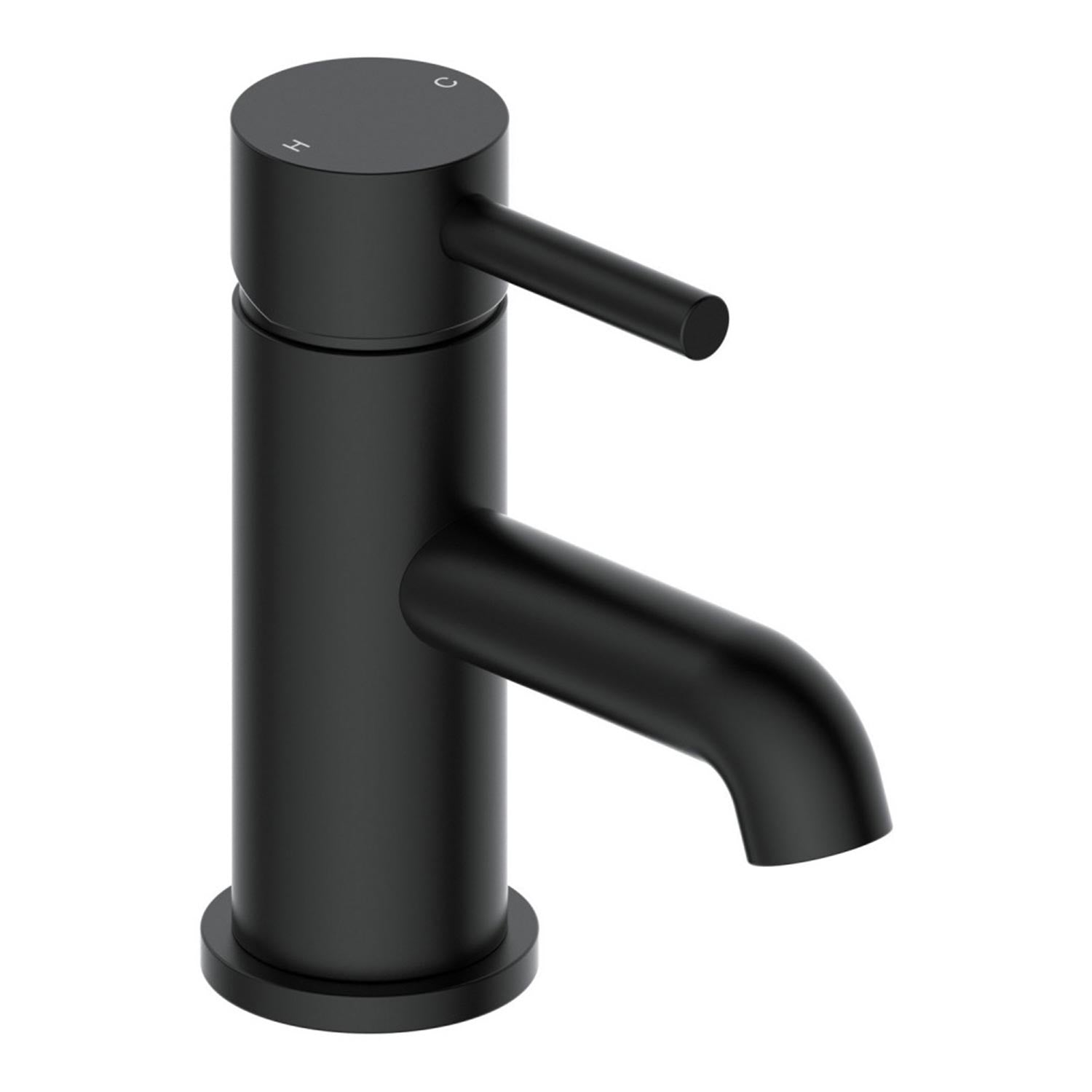 Ajax Ouse Basin Mixer with Waste In Matt Black
