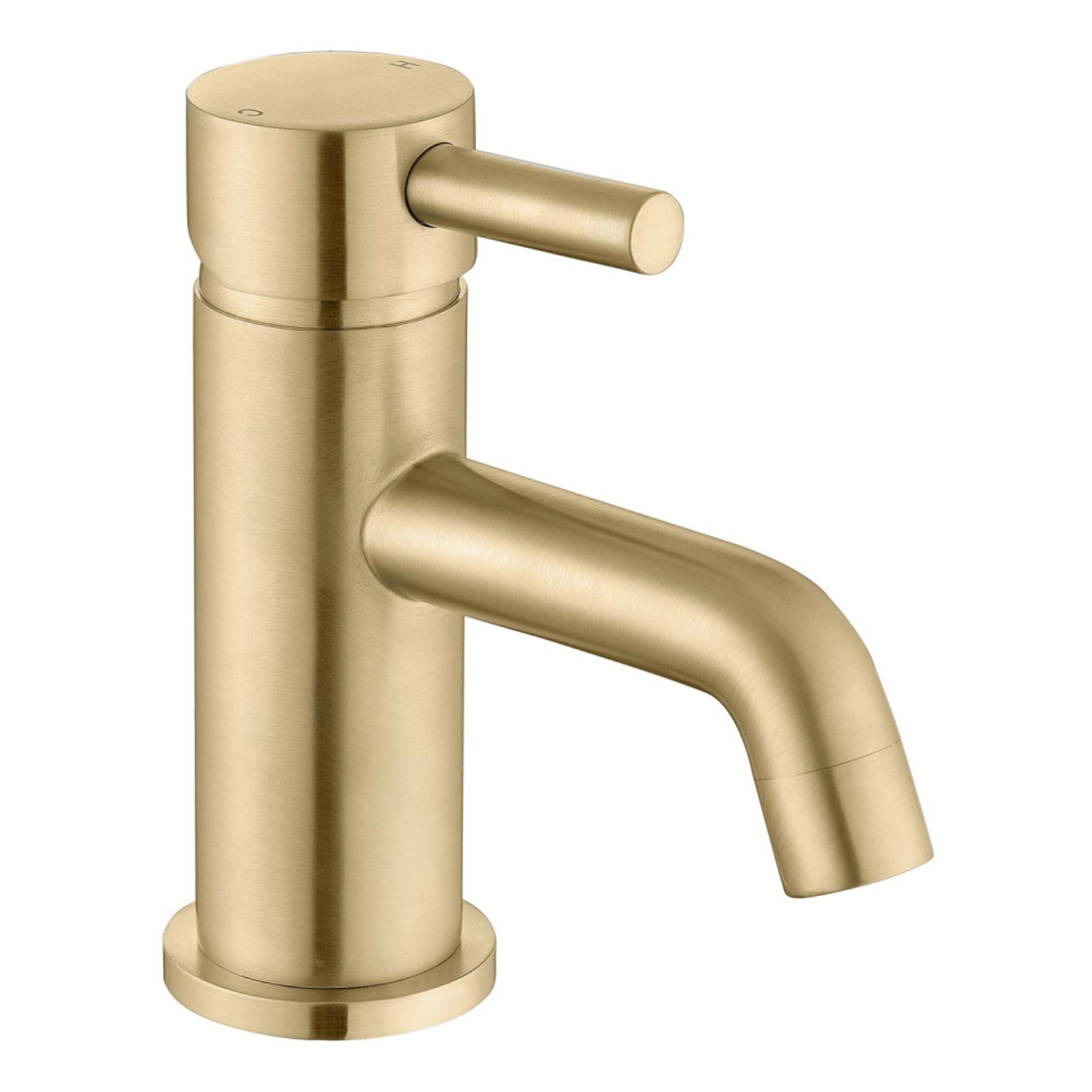 Ajax Ouse Cloakroom Basin Mixer with Waste in Brushed Brass