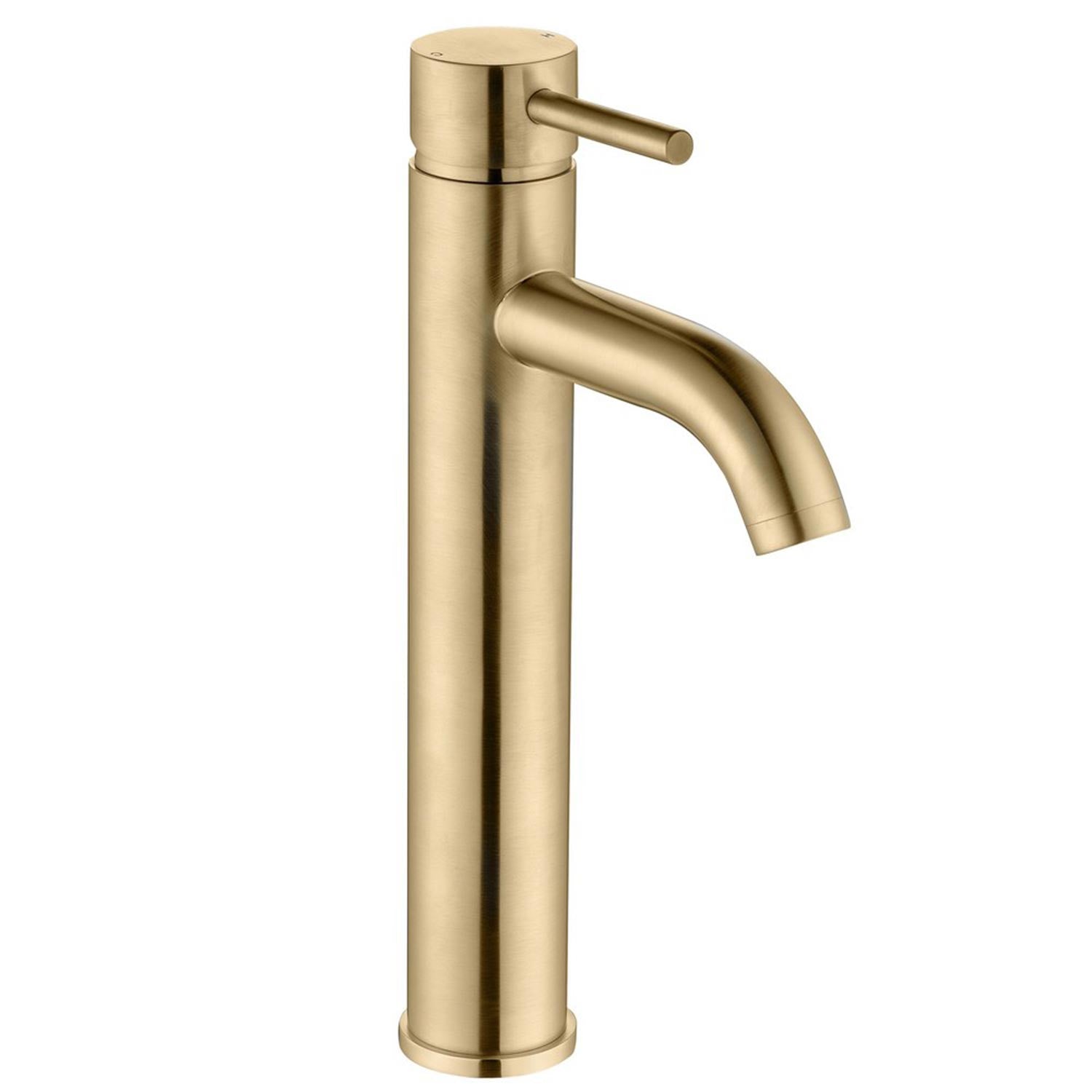 Ajax Ouse Tall Basin Mixer In Brushed Brass