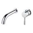 Ajax Ouse Wall Mounted Basin Mixer with 155mm Spout in Chrome