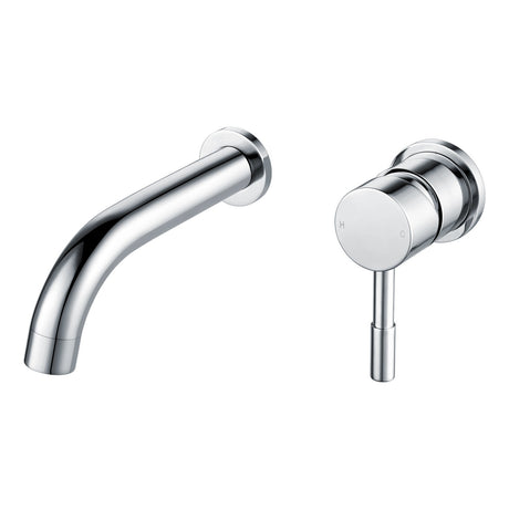 Ajax Ouse Wall Mounted Basin Mixer with 155mm Spout in Chrome