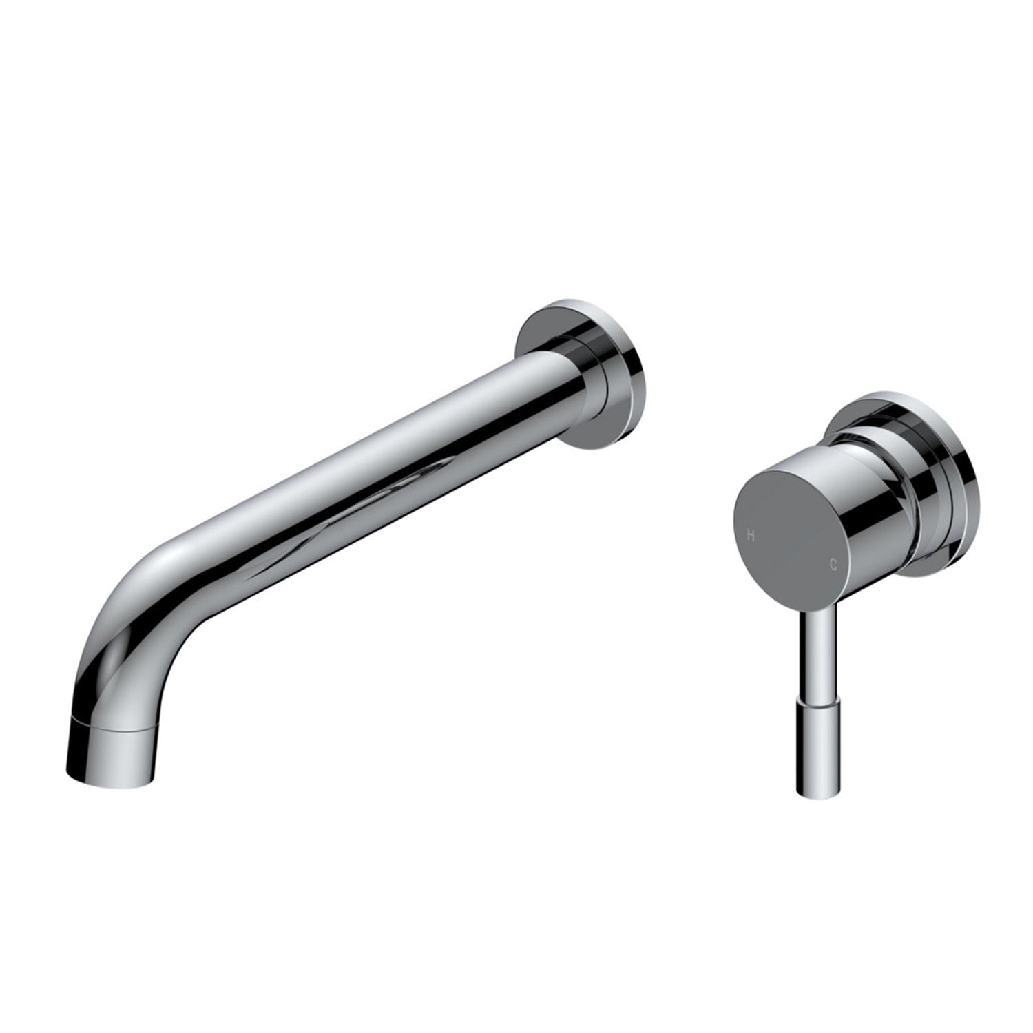 Ajax Ouse Wall Mounted Basin Mixer with 220mm Spout in Chrome1
