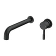 Ajax Ouse Wall Mounted Basin Mixer with 220mm Spout in Matt Black