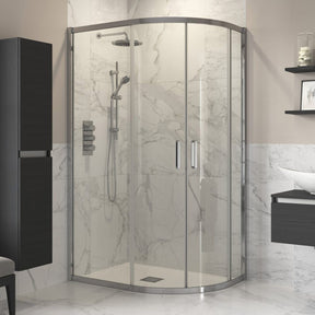 Ajax Reni Two Door Offset Quadrant Shower Enclosure in Chrome