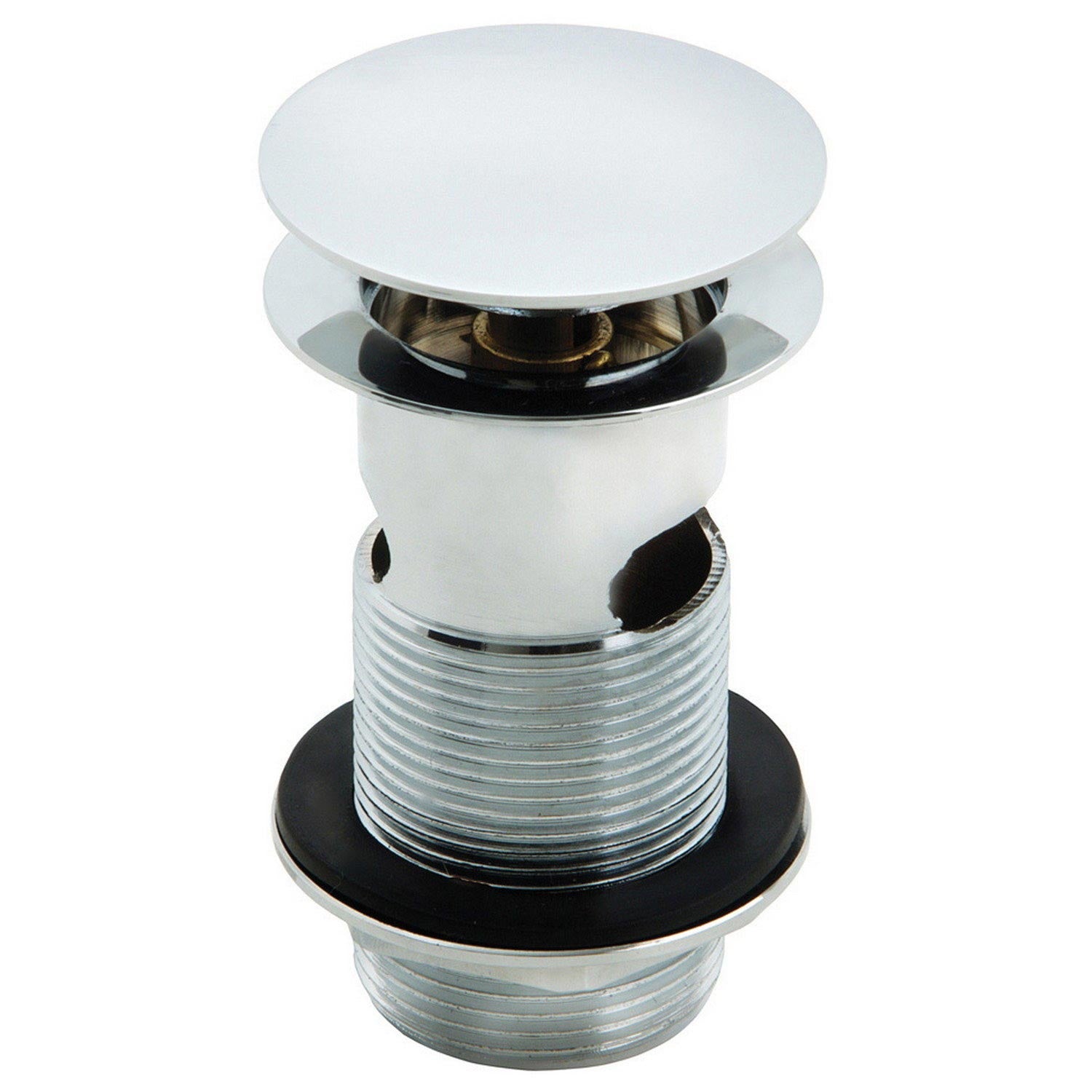 Ajax Slotted Mushroom Click Clack Basin Wastes chrome