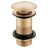 Ajax Unslotted Mushroom Click Clack Basin Waste Brushed bronze