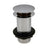Ajax Unslotted Mushroom Click Clack Basin Waste chrome