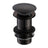 Ajax Unslotted Mushroom Click Clack Basin Waste matt black