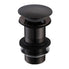Ajax Unslotted Mushroom Click Clack Basin Waste matt black
