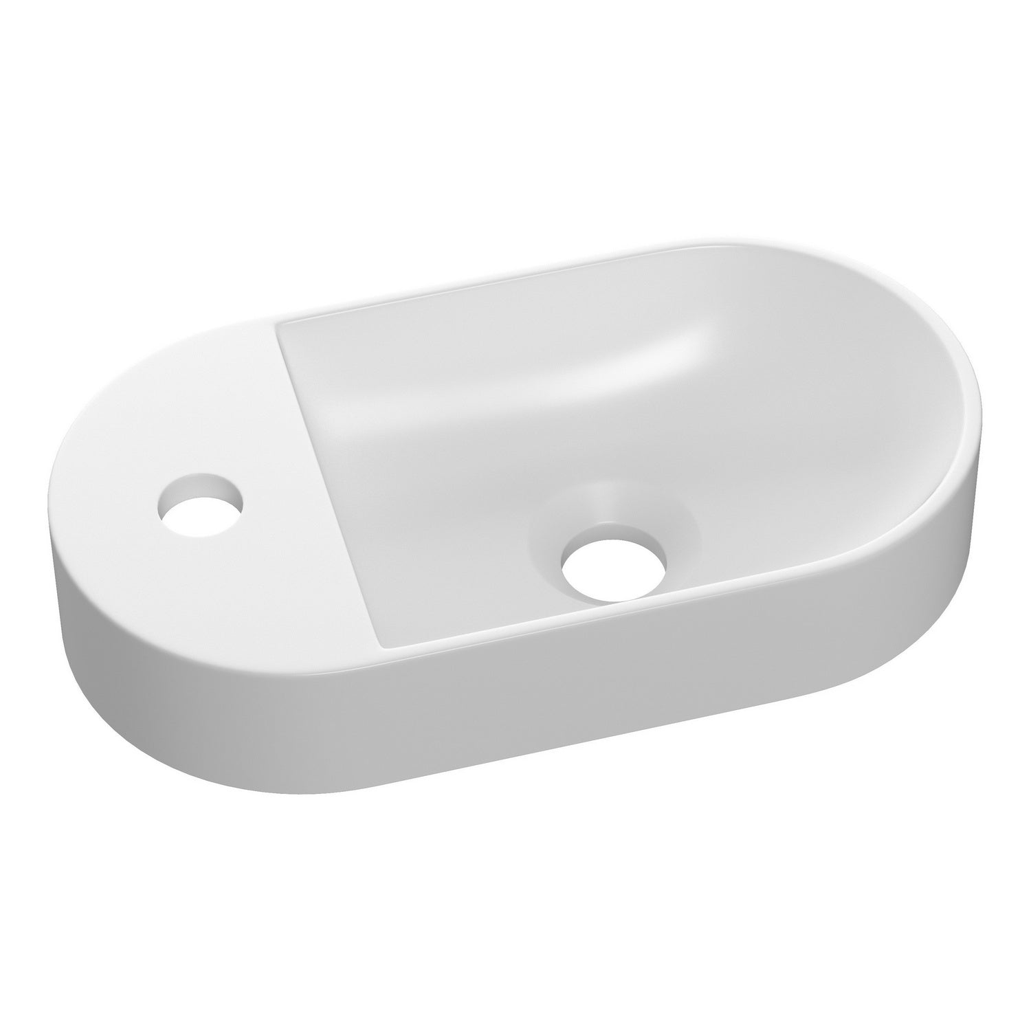 Ajax Whitton White 380mm Mini Countertop Basin