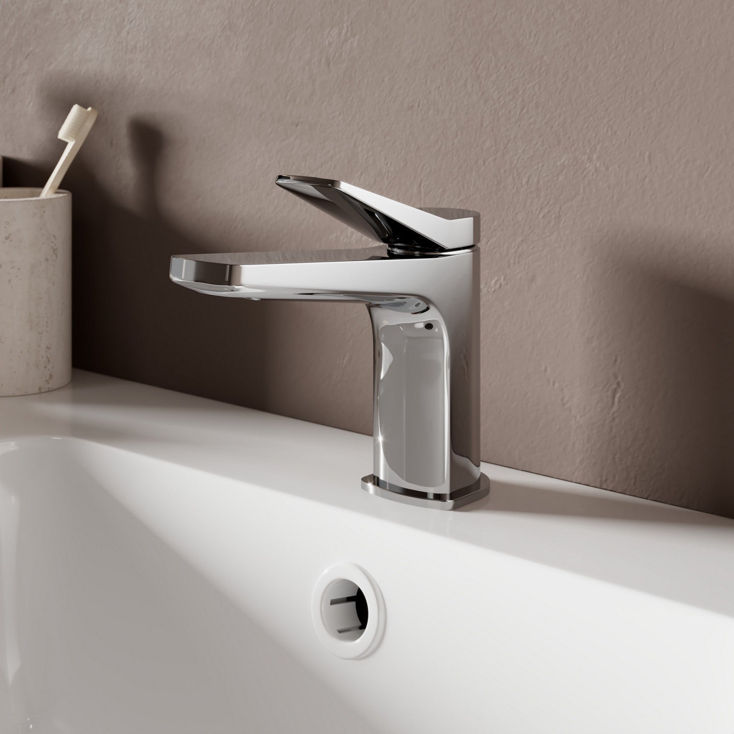 Ajax Wispington Basin Mixer with Waste in Chrome life style