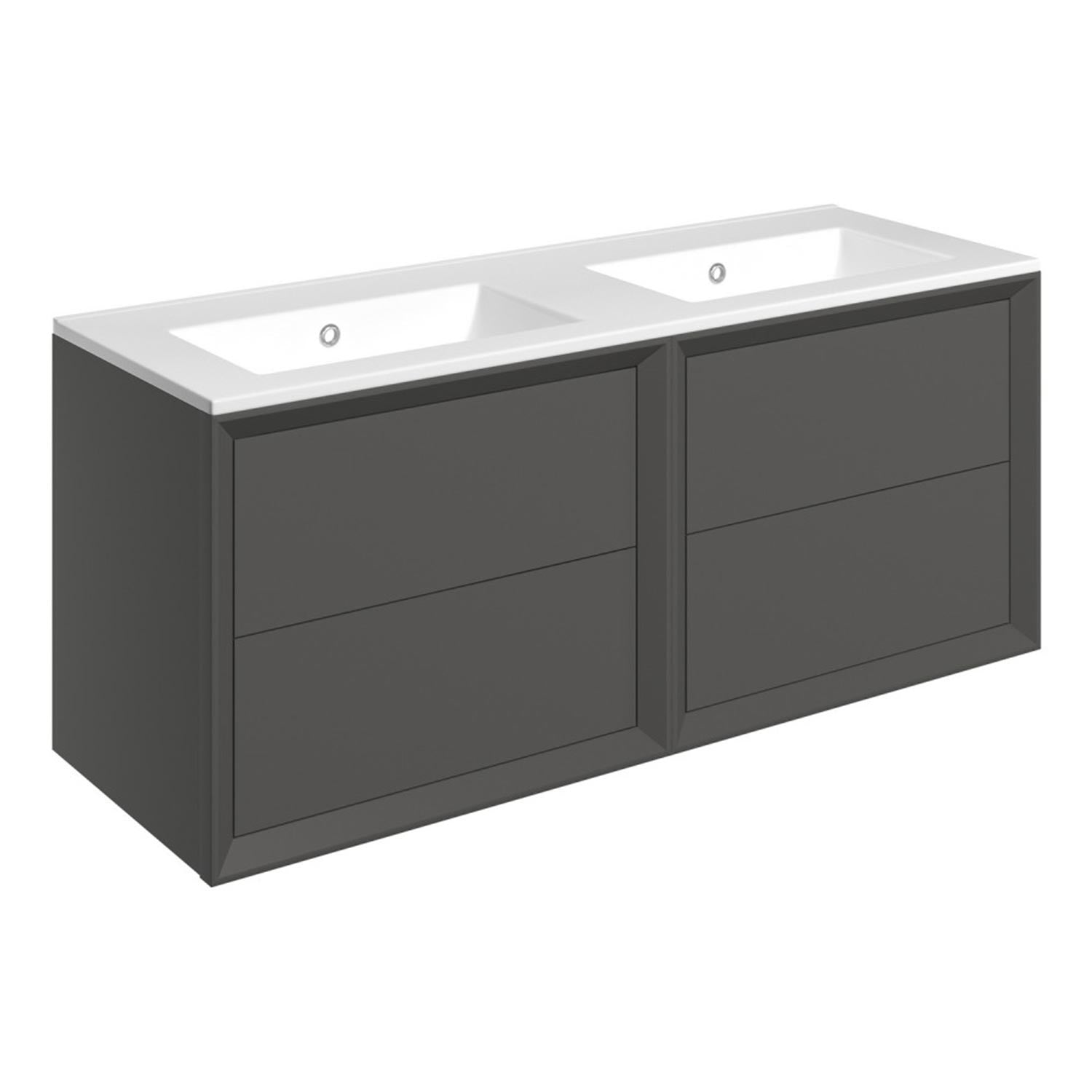 Ajax Yarborough 1210mm Wall Hung Vanity Unit with 0TH Basin in Matt Clay