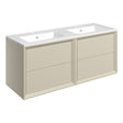 Ajax Yarborough 1210mm Wall Hung Vanity Unit with 2TH Basin in Matt Cotton