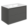 Ajax Yarborough 815mm Wall Hung Vanity Unit with 1TH Basin in Matt Clay