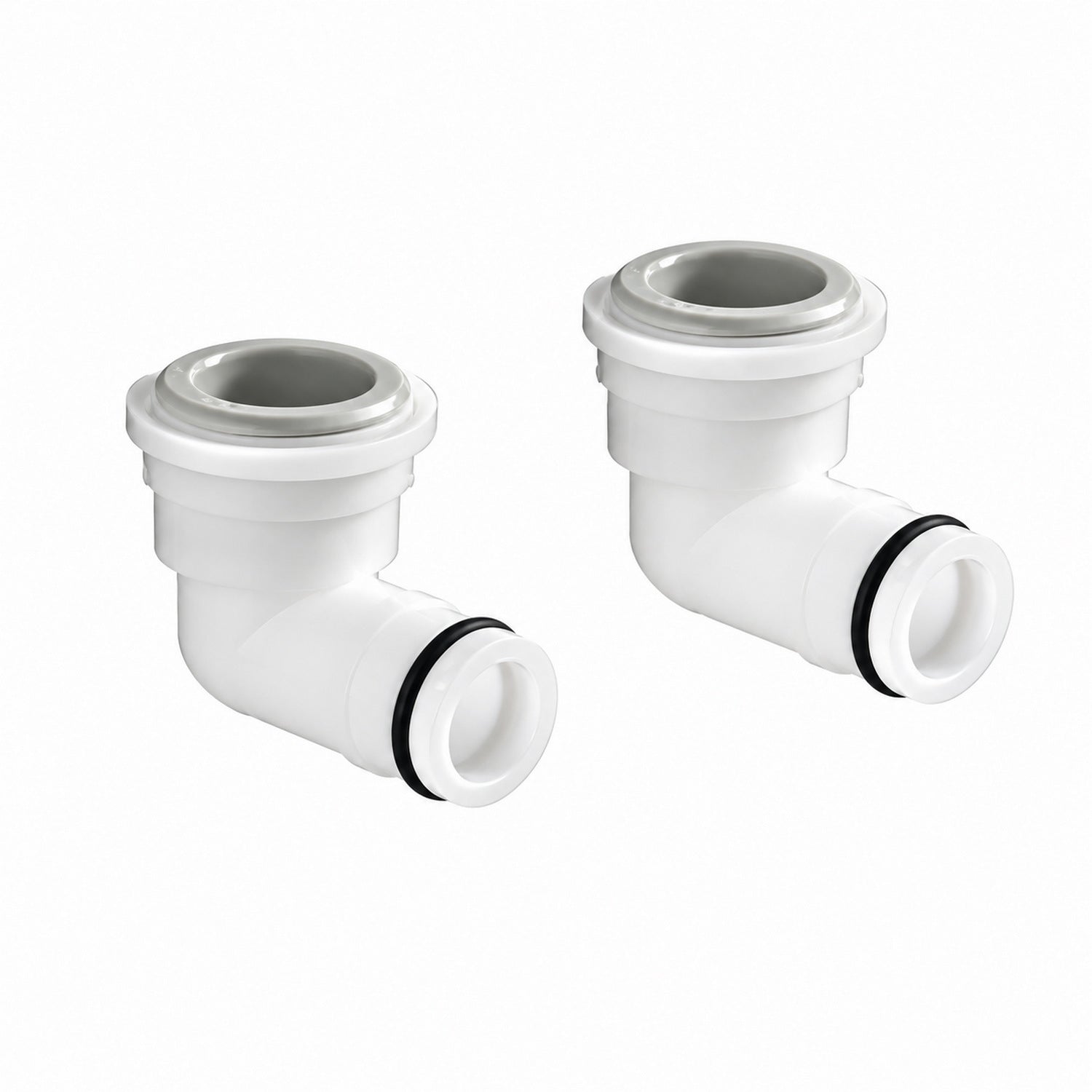 Aqualisa AS Top Entry Elbow Assembly in White 127301