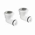 Aqualisa AS Top Entry Elbow Assembly in White 127301