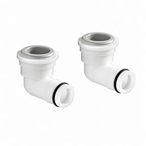 Aqualisa AS Top Entry Elbow Assembly in White 127301
