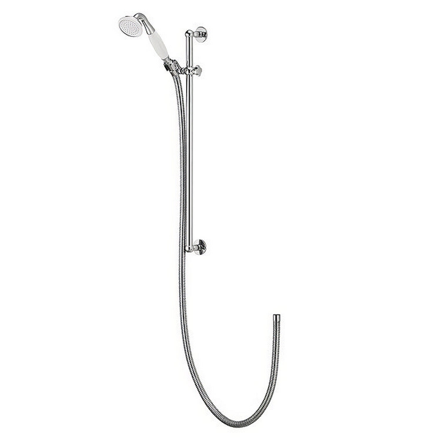 Aqualisa Aquatique Exposed Adjustable Shower Head Kit in Chrome