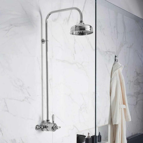 Aqualisa Aquatique Thermo Exposed Shower Valve in Chrome lifestyle2