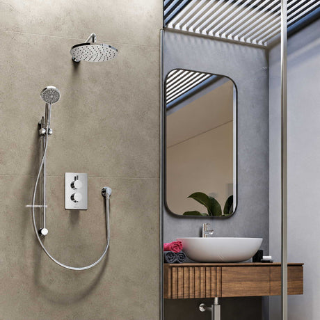 Aqualisa Dream Mixer Shower Round Dual Outlet with Adjustable and Fixed Head Lifestyle New DRMDCV2.ADFW.RND