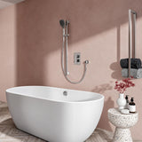 Aqualisa Dream Mixer Shower Square Dual Outlet with Adjustable Head and Bath Filler Lifestyle DRMDCV2.ADBTX.SQR