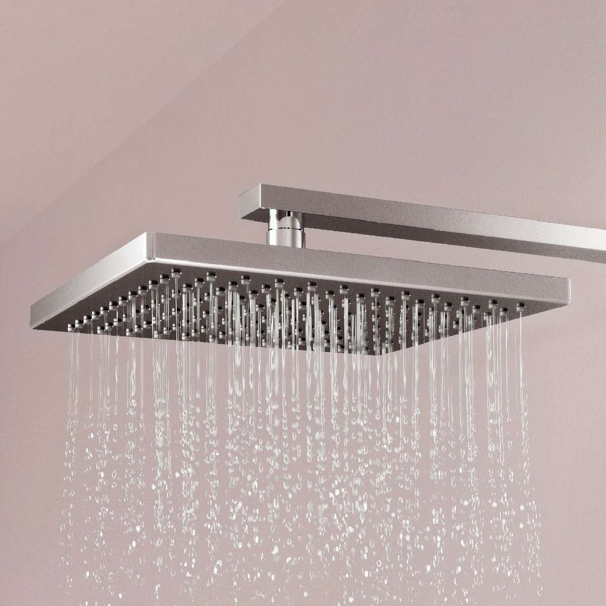 Aqualisa Dream Mixer Shower Square Dual Outlet with Hand Shower and Fixed Head Fixed Shower Head DRMDCV2.HSFW.SQR
