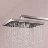 Aqualisa Dream Mixer Shower Square Dual Outlet with Hand Shower and Fixed Head Fixed Shower Head DRMDCV2.HSFW.SQR