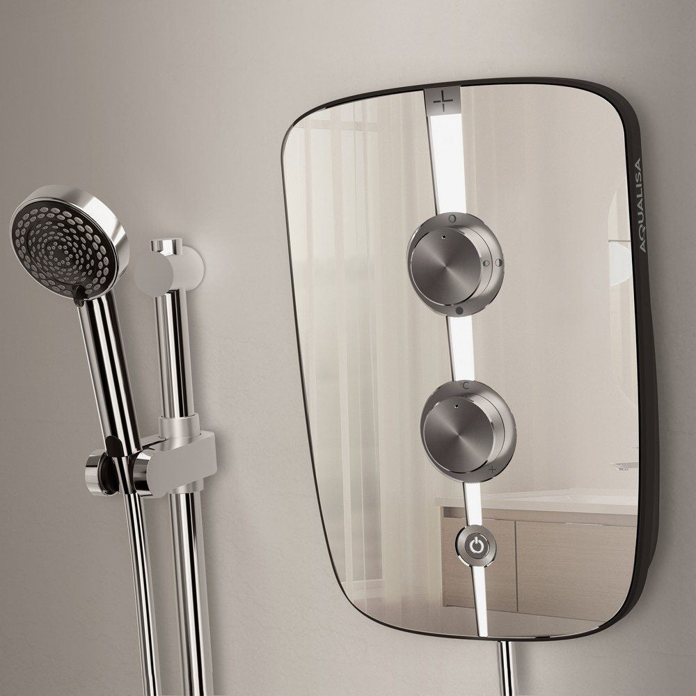 Aqualisa Lumi+ Electric Shower Mirrored Chrome 8.5kW