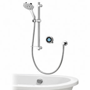 Aqualisa Optic Q Smart Concealed Gravity Pumped Shower with Adjustable Head and Bath Filler OPQ.A2.BV.DVBTX.23