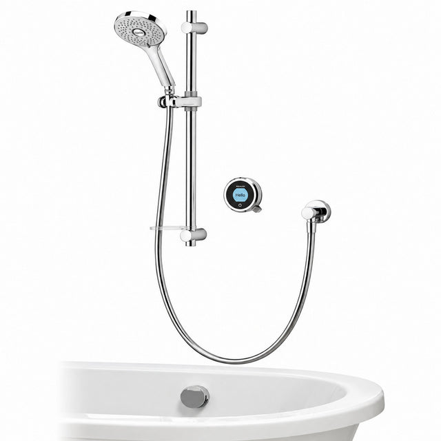 Aqualisa Optic Q Smart Concealed Gravity Pumped Shower with Adjustable Head and Bath Filler OPQ.A2.BV.DVBTX.23