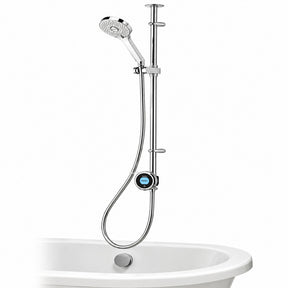 Aqualisa Optic Q Smart Exposed HP Combi Shower with Adjustable Head and Bath Filler OPQ.A1.EV.DVBTX.23