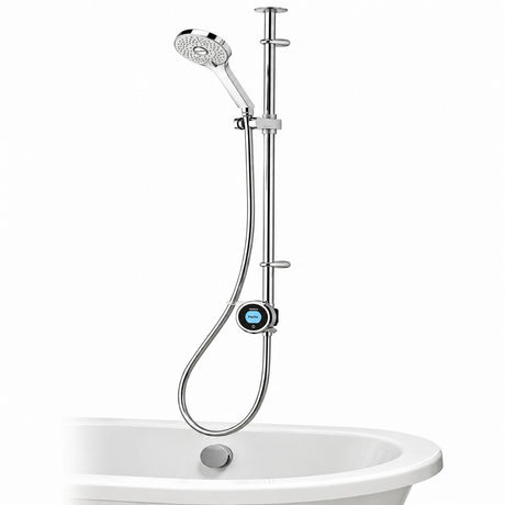 Aqualisa Optic Q Smart Exposed HP Combi Shower with Adjustable Head and Bath Filler OPQ.A1.EV.DVBTX.23