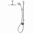 Aqualisa Optic Q Smart Exposed HP Combi Shower with Adjustable and Ceiling Fixed Heads OPQ.A1.EV.DVFC.23