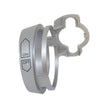 Aqualisa Reverse Graphics Ring in Chrome 214039