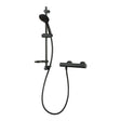 Aqualisa Safe Touch Round Bar Valve Shower in Matt Black RNDSBV1.MB