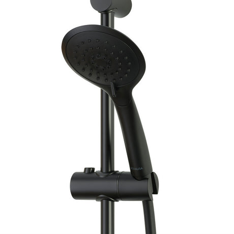 Aqualisa Safe Touch Round Bar Valve Shower in Matt Black Handset RNDSBV1.MB