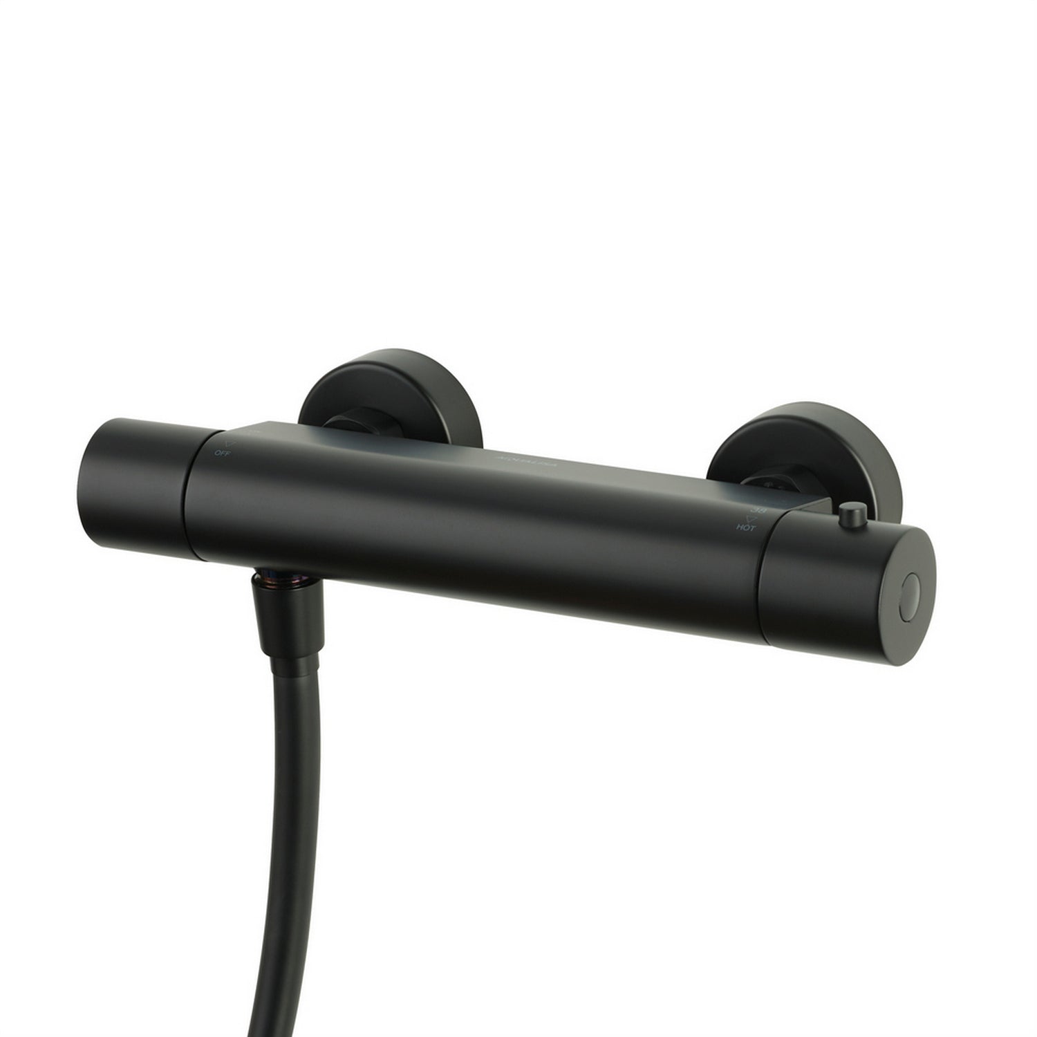 Aqualisa Safe Touch Round Bar Valve Shower in Matt Black Valve RNDSBV1.MB