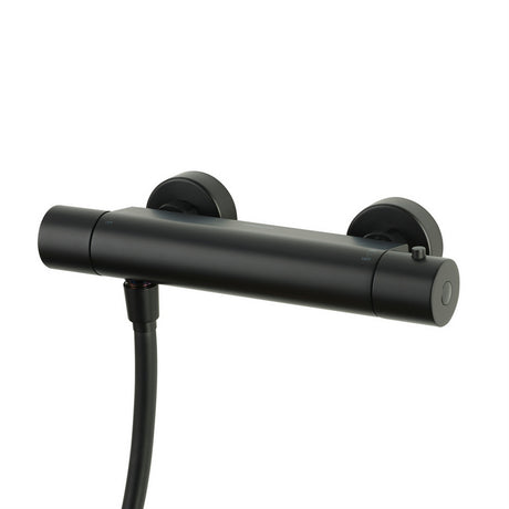 Aqualisa Safe Touch Round Bar Valve Shower in Matt Black Valve RNDSBV1.MB