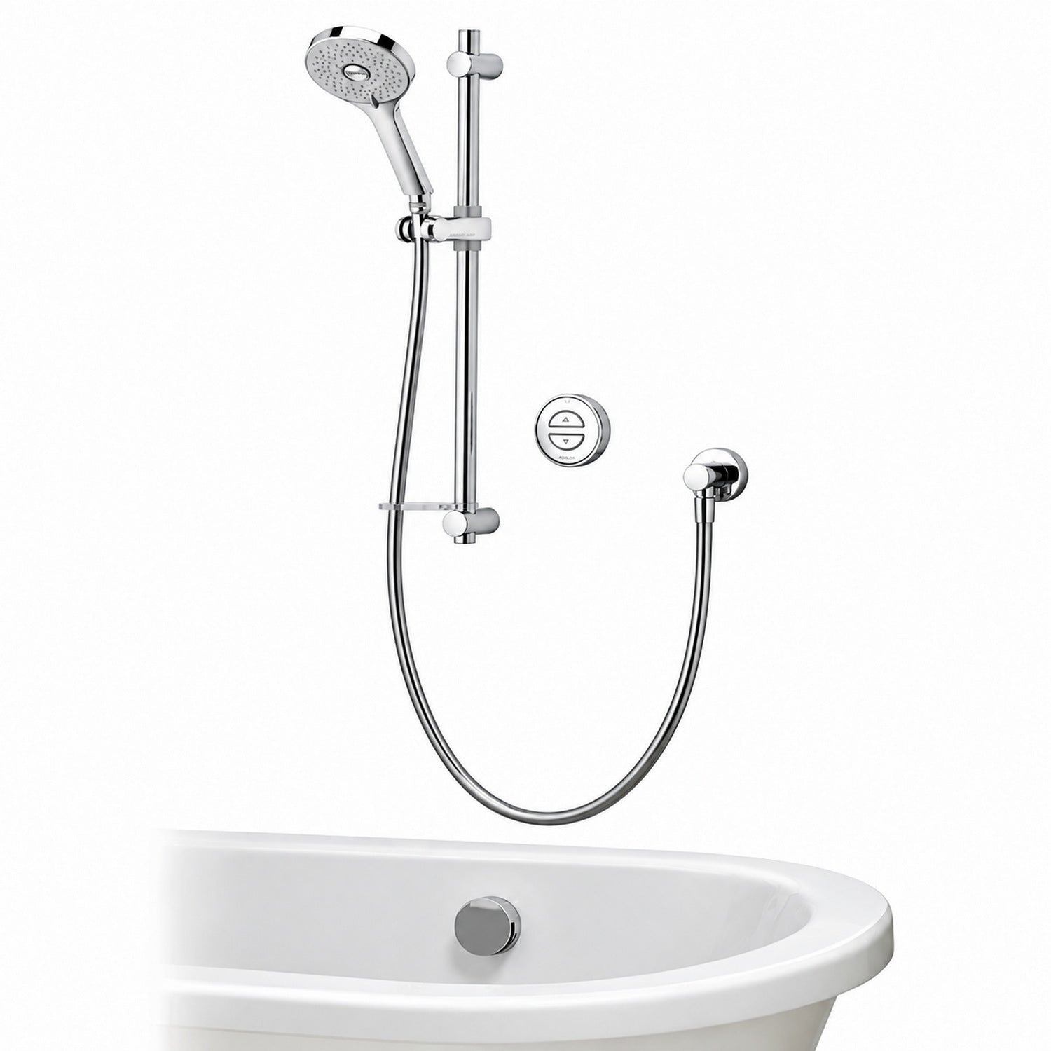 Aqualisa Unity Q Smart Concealed Gravity Pumped Shower with Adjustable Head and Bath Filler UTQ.A2.BV.DVBTX.23