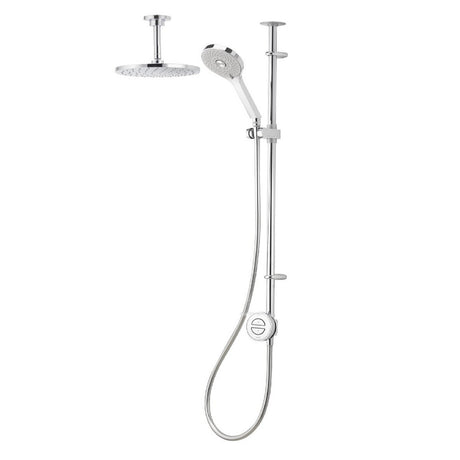 Aqualisa Unity Q Smart Exposed Gravity Pumped Shower with Adjustable and Ceiling Fixed Heads UTQ.A2.EV.DVFC.23