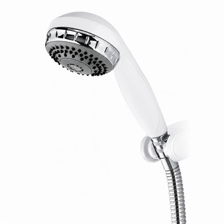 Aqualisa Varispray Adjustable Shower Head in White and Chrome 215021