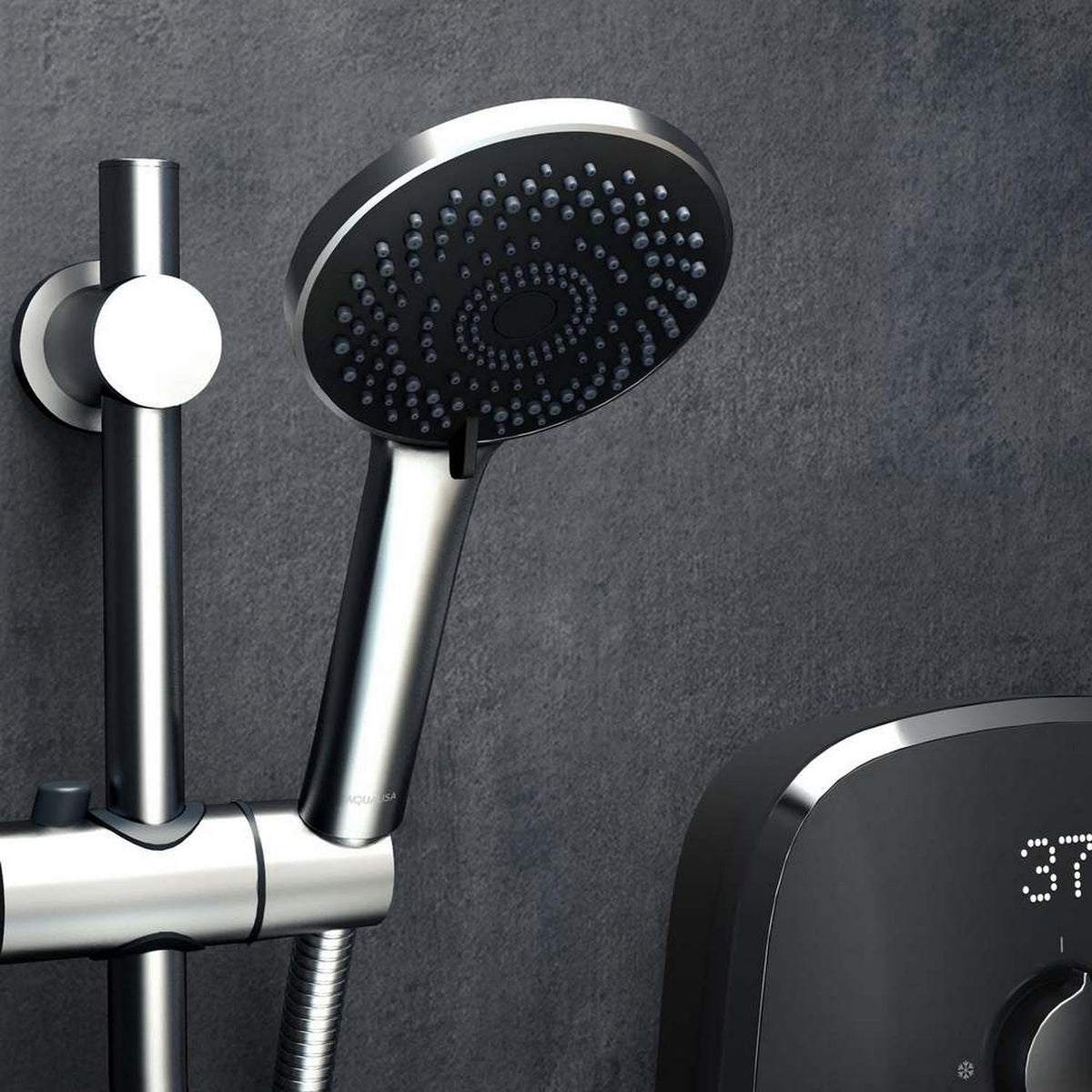 Aqualisa eMotion Space Grey Electric Shower Handset
