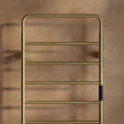 Aura 1200 x 500mm Electric Heated Towel Rail in Brushed Brass 3