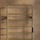 Aura 1200 x 500mm Electric Heated Towel Rail in Brushed Brass 3