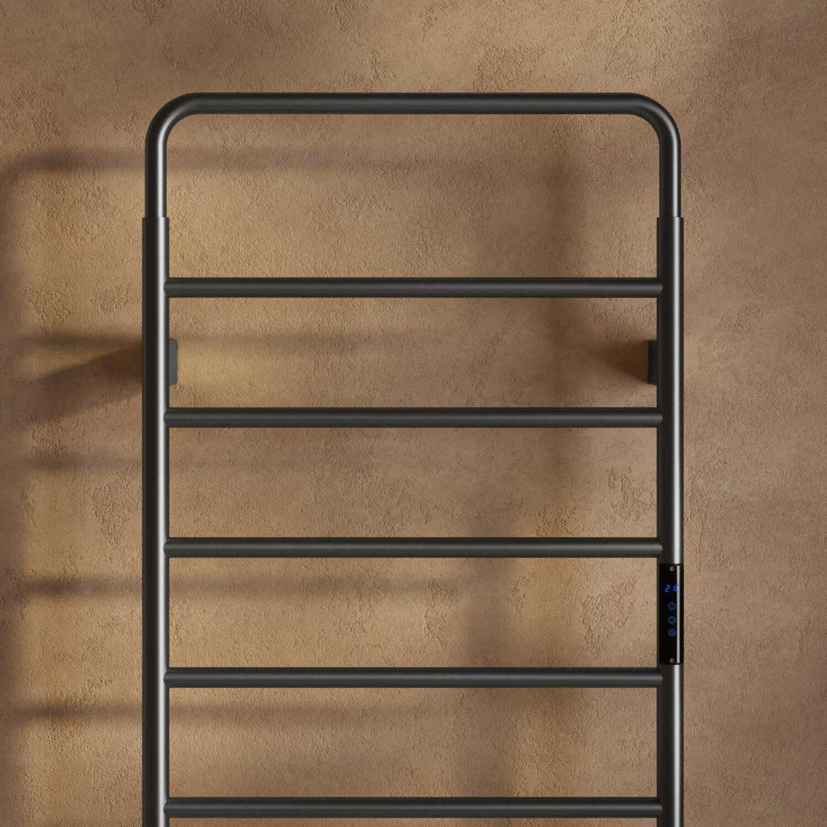 Aura 1200 x 500mm Electric Heated Towel Rail in Gunmetal