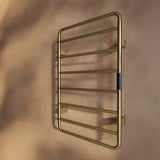 Aura 800 x 500mm Electric Heated Towel Rail in Brushed Brass 3