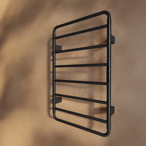 Aura 800 x 500mm Electric Heated Towel Rail in Matt Black 4
